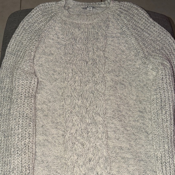 American Eagle Sweater Knit Dress Light Gray - Picture 4 of 5